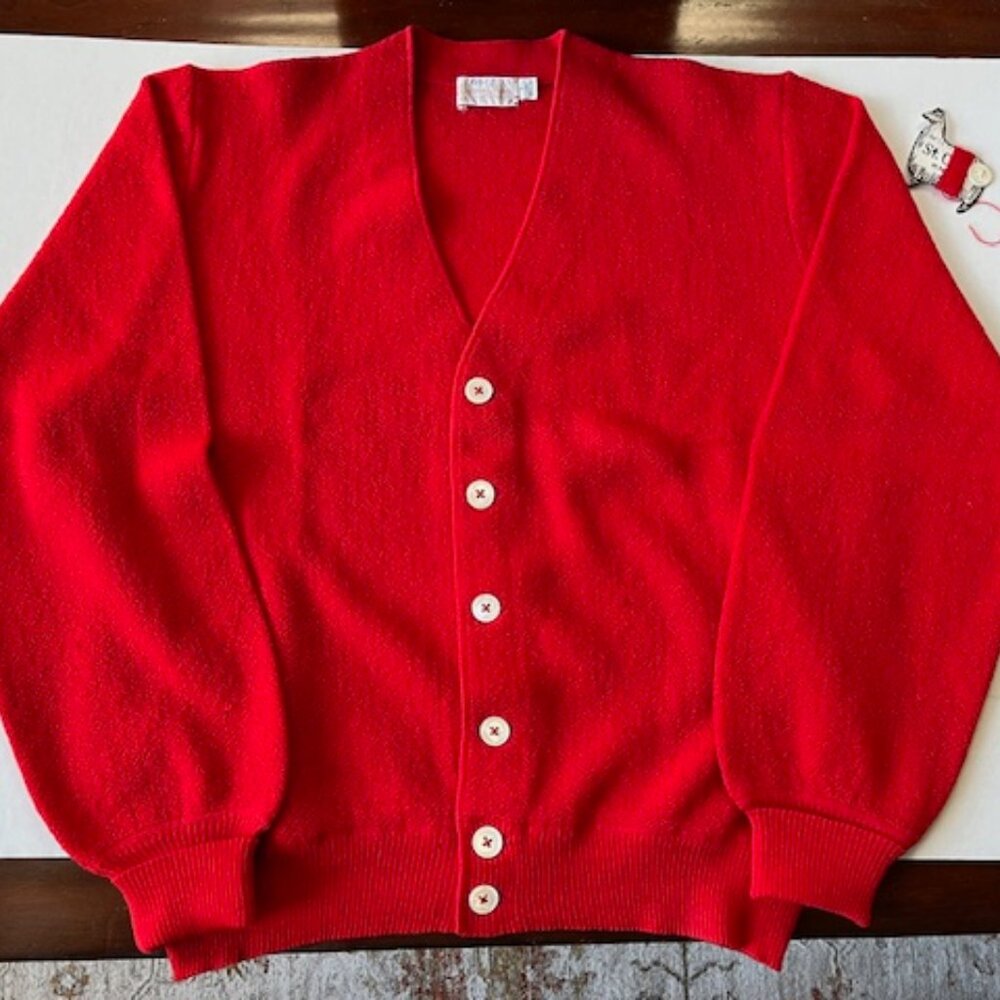 John L. Ashe 100% Alpaca Cardigan Sweater